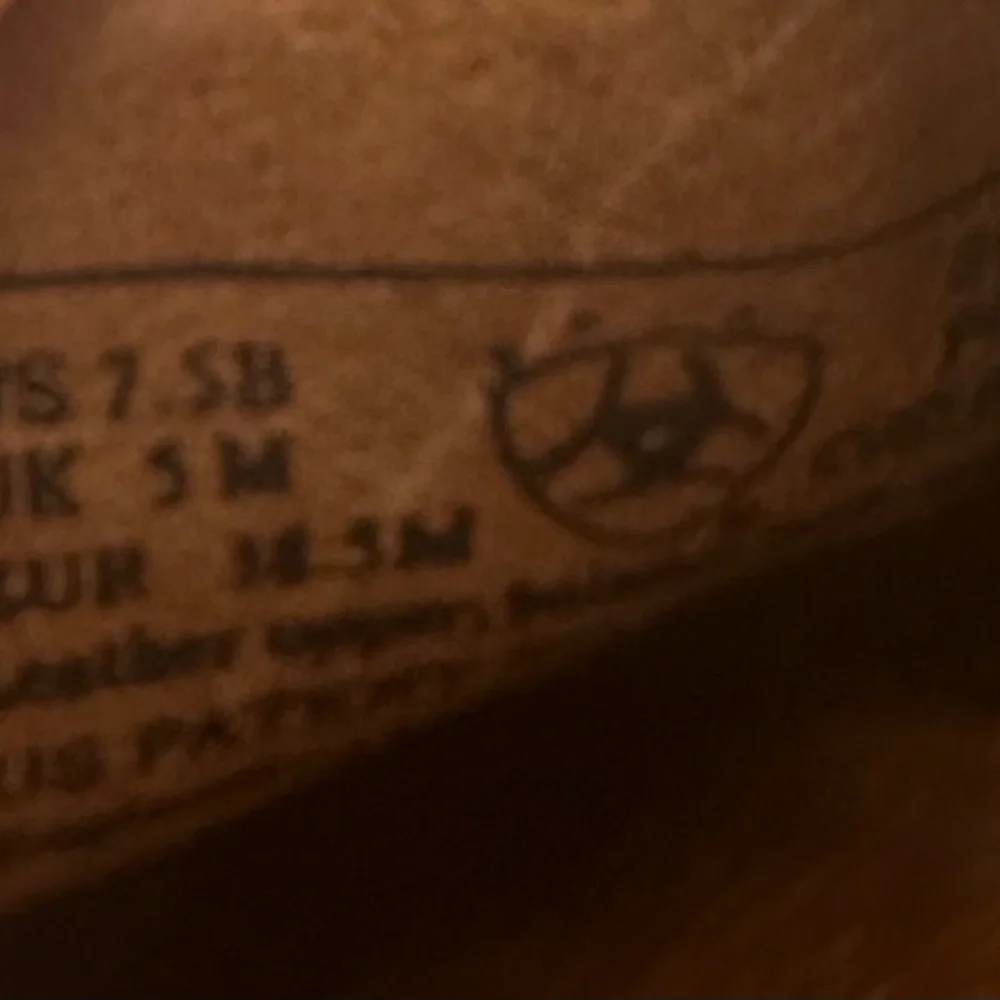 Ariat Manzanita Clogs Mules Shoes Sz 7.5 Western Cowgirl Slip On Brown Leather - Picture 9 of 9